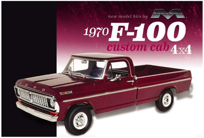 Moebius Models 1970 F-100 Custom Cab 4x4 1:25 Scale Model Kit - Image 2
